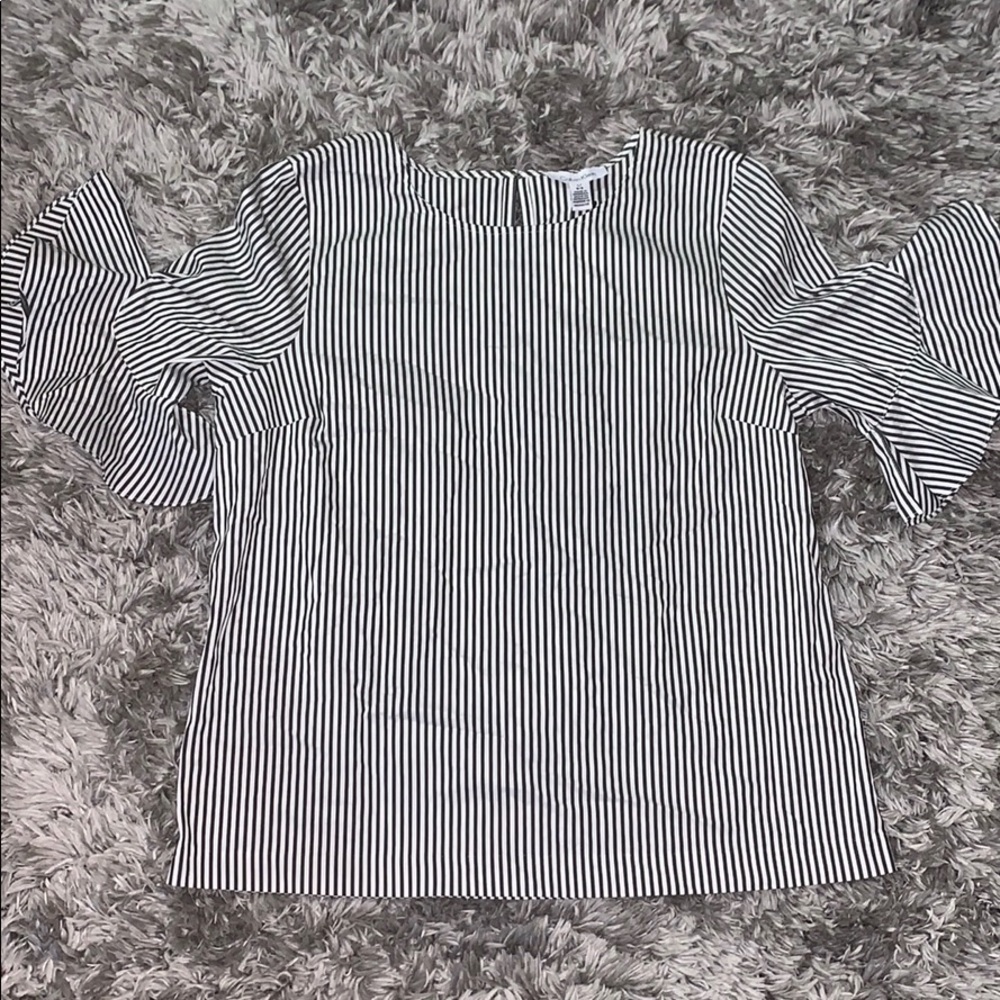Calvin Klein ruffle sleeve tunic top NWT